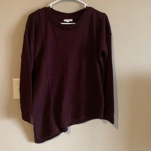 Maurices Long Sleeve Asymmetrical Hem Sweater